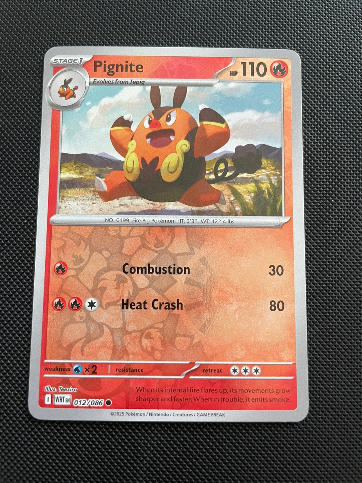Pignite 012/086 Reverse Holo White Flare Packfresh, Verzenden, Nieuw