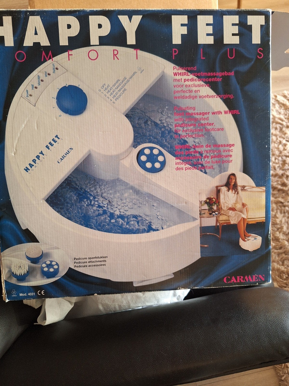 Carmen Happy Feet Comfort Plus Voetenbad met Massage, Ophalen of Verzenden, Zo goed als nieuw, Hand- en Voetverzorging
