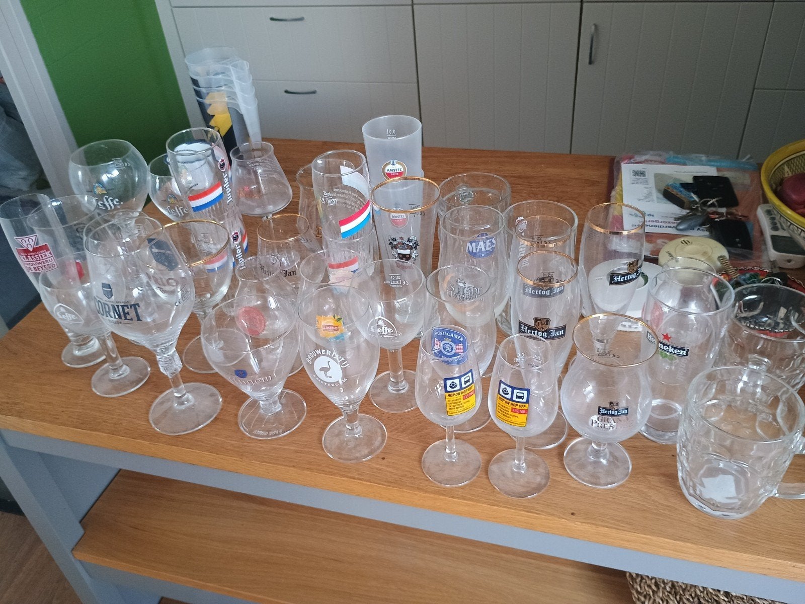 Diverse bierglazen - Grote collectie, Ophalen, Gebruikt