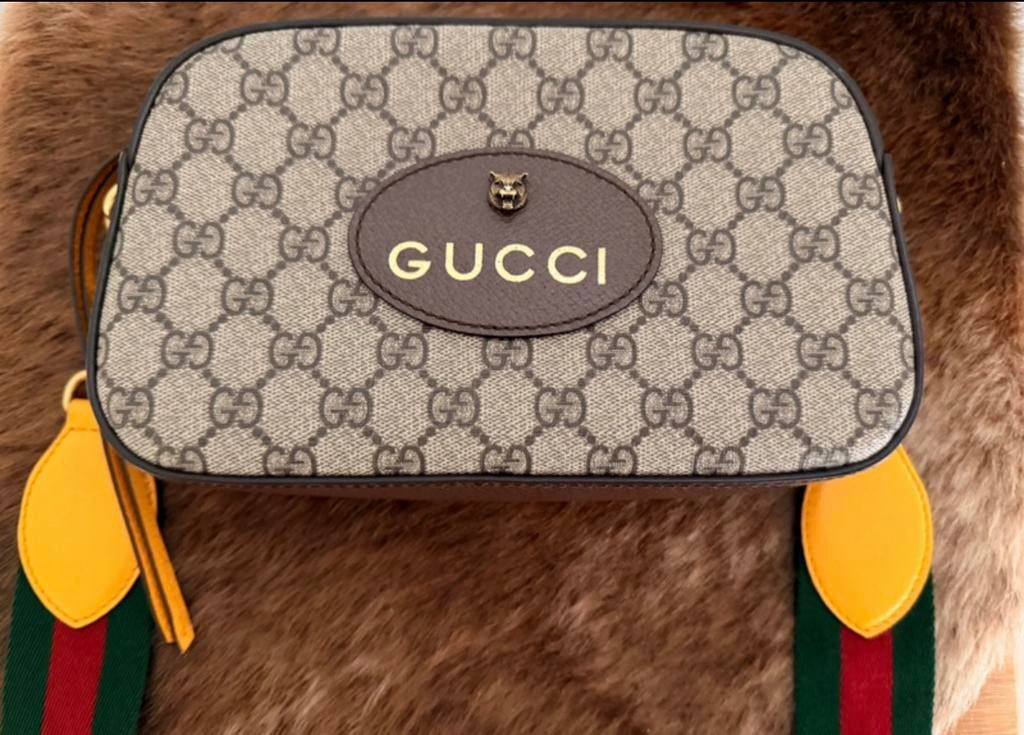 Gucci GG Neo Vintage Small messenger bag, Ophalen of Verzenden, Zo goed als nieuw, Goud, Leer