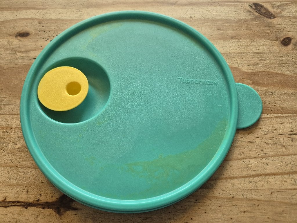 Tupperware deksels voor Crystal wave Blauw of Groen, Overige typen, Ophalen of Verzenden, Zo goed als nieuw, Met deksel