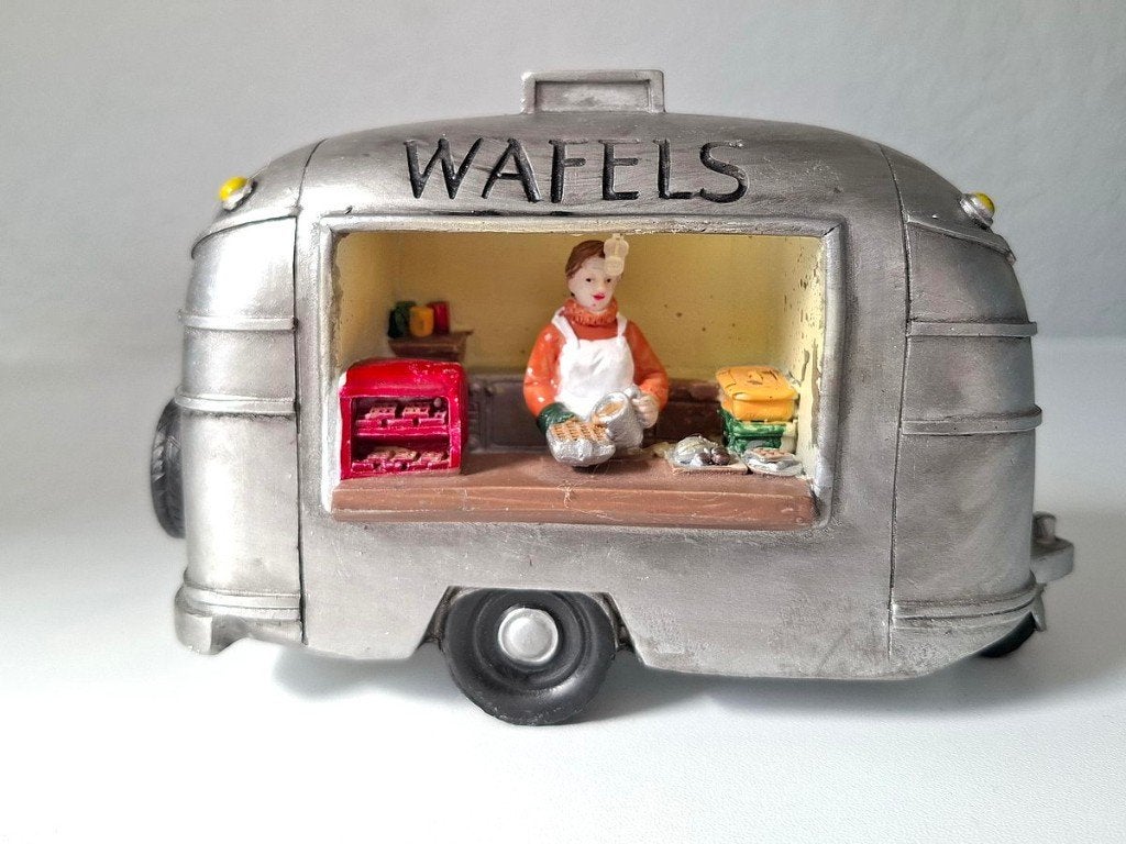 Kerst Wafel verkoop caravan kerstfiguren, Diversen, Kerst, Ophalen, Gebruikt