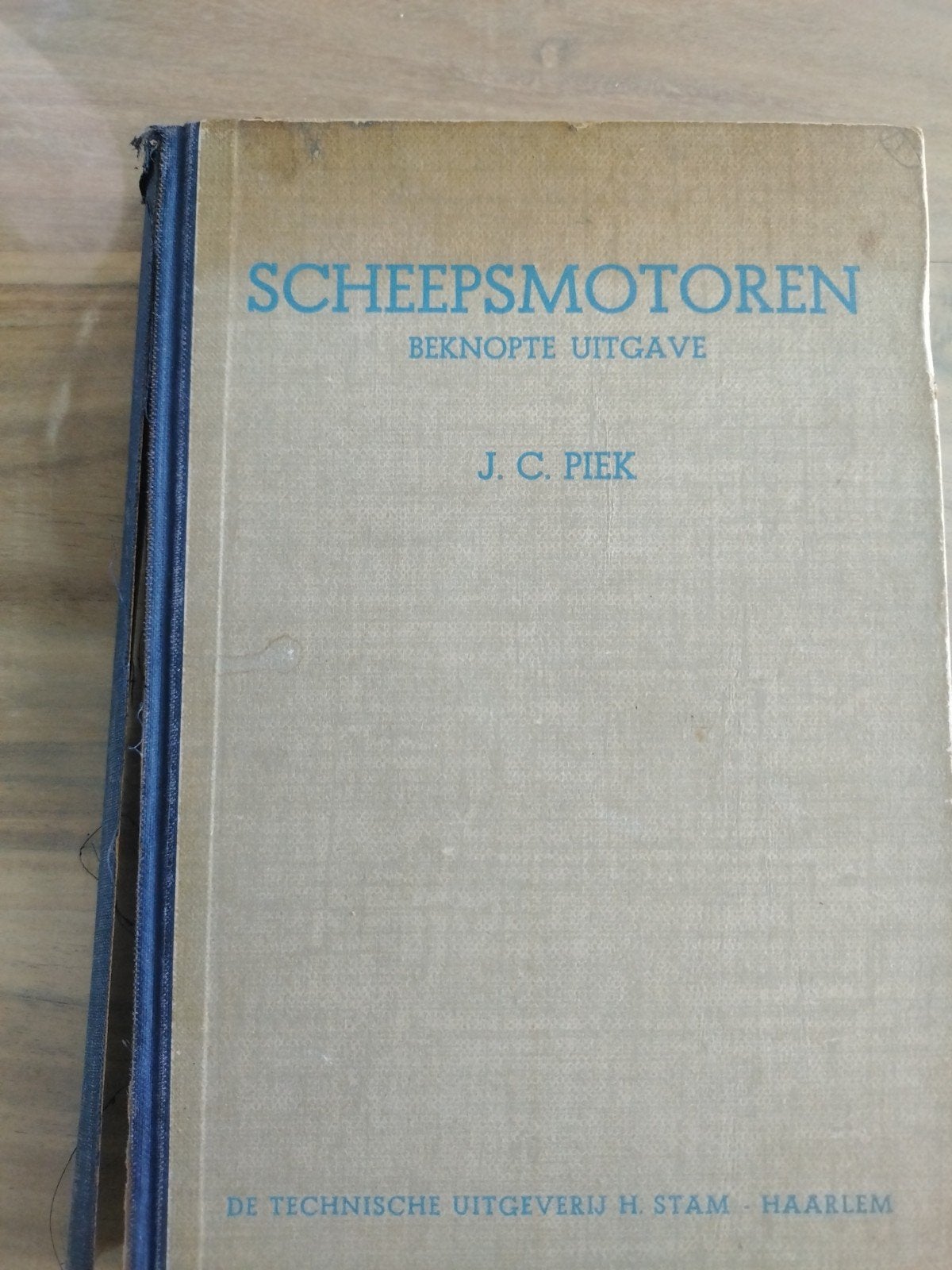 Scheepsmotoren - Beknopte uitgave door J.C. Piek, Boeken, Ophalen of Verzenden, Gelezen, Werktuigbouwkunde, J. C. Piek
