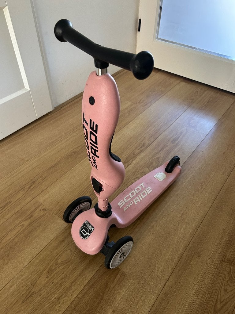 Scoot & ride, Kinderen en Baby's, Speelgoed | Buiten | Voertuigen en Loopfietsen, Ophalen, Gebruikt, Loopfiets