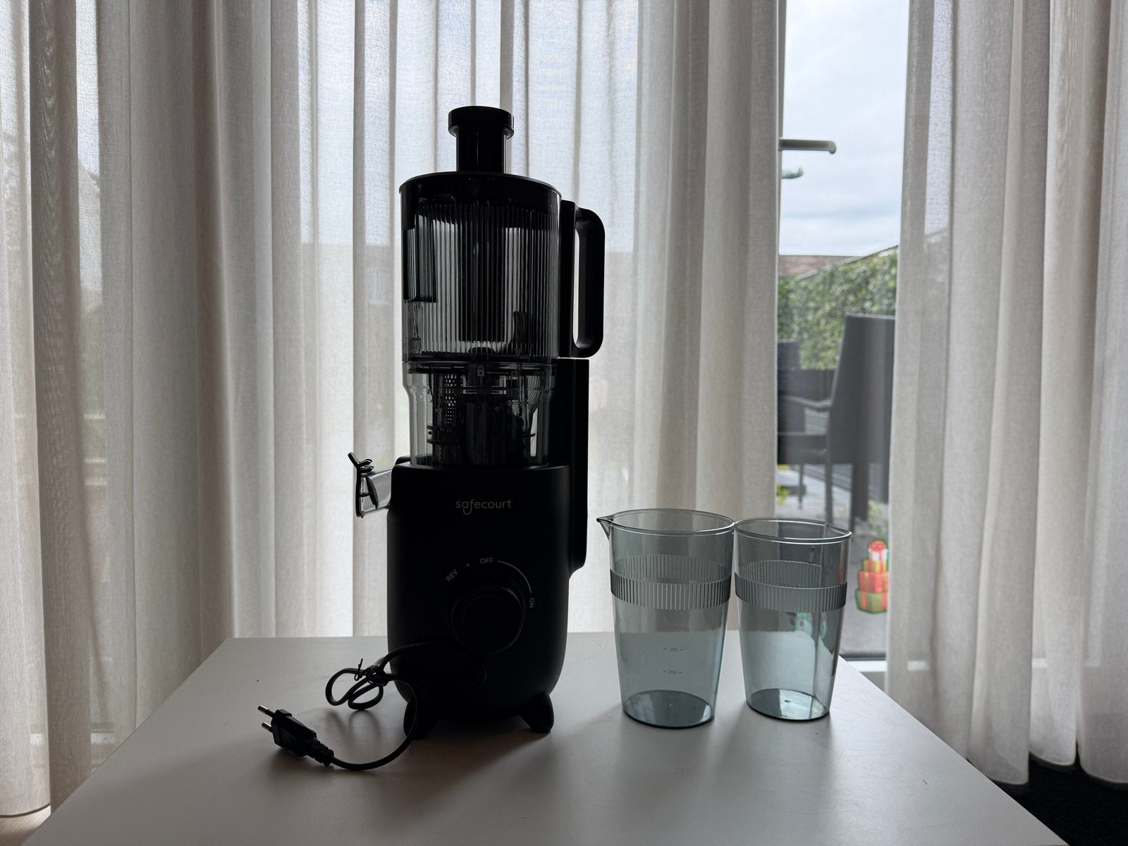 Safecourt Slowjuicer PurePress - Zo goed als nieuw, Ophalen of Verzenden, Zo goed als nieuw, Elektrisch, Slowjuicer
