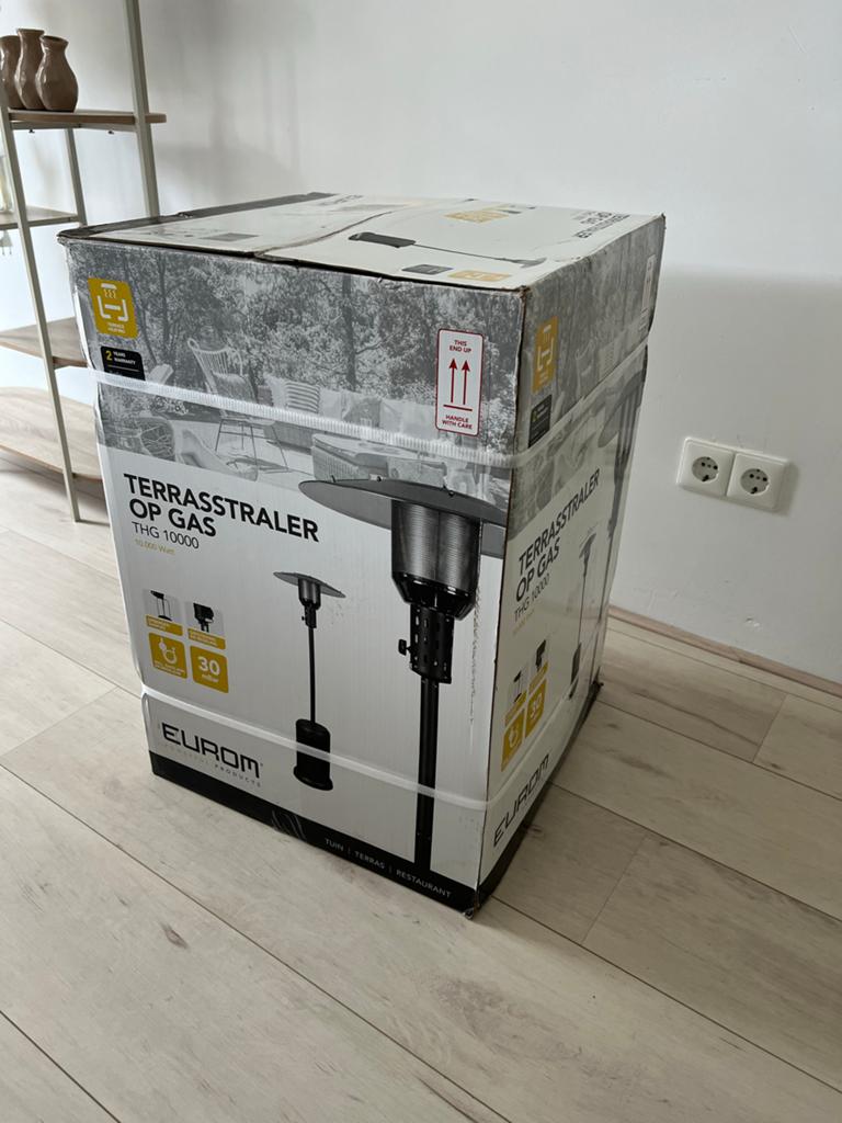 Eurom Terrasstraler op Gas THG 10000 - Nieuw in doos, Ophalen, Nieuw, Gas, Vloer