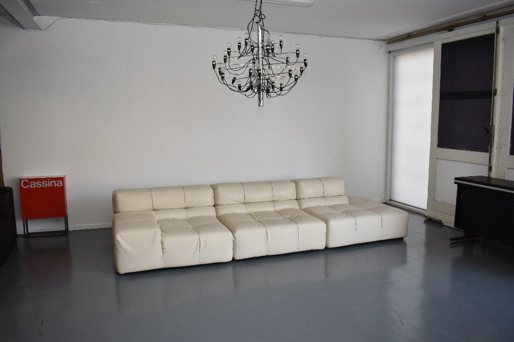 Nieuwstaat exclusieve B&B Italia Tufty Time design lounge, Ophalen of Verzenden, Zo goed als nieuw, Leer, Modern