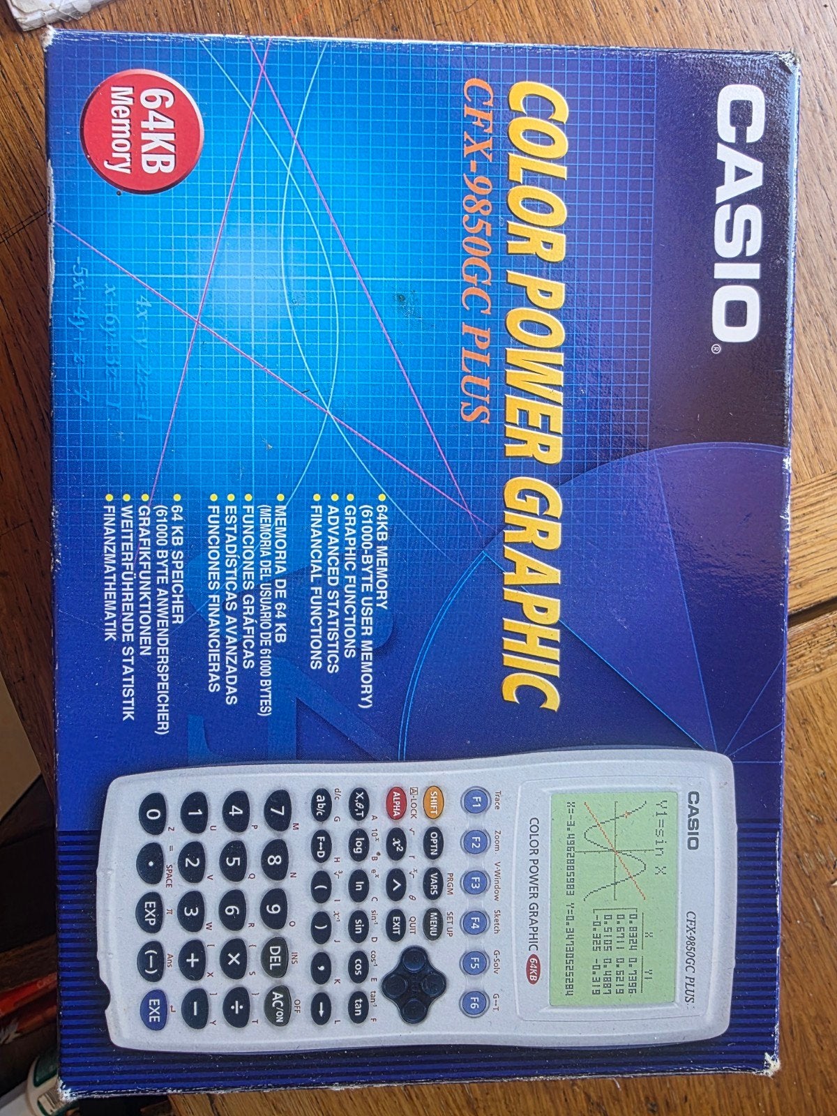 Casio color power graphic calculator, Ophalen of Verzenden