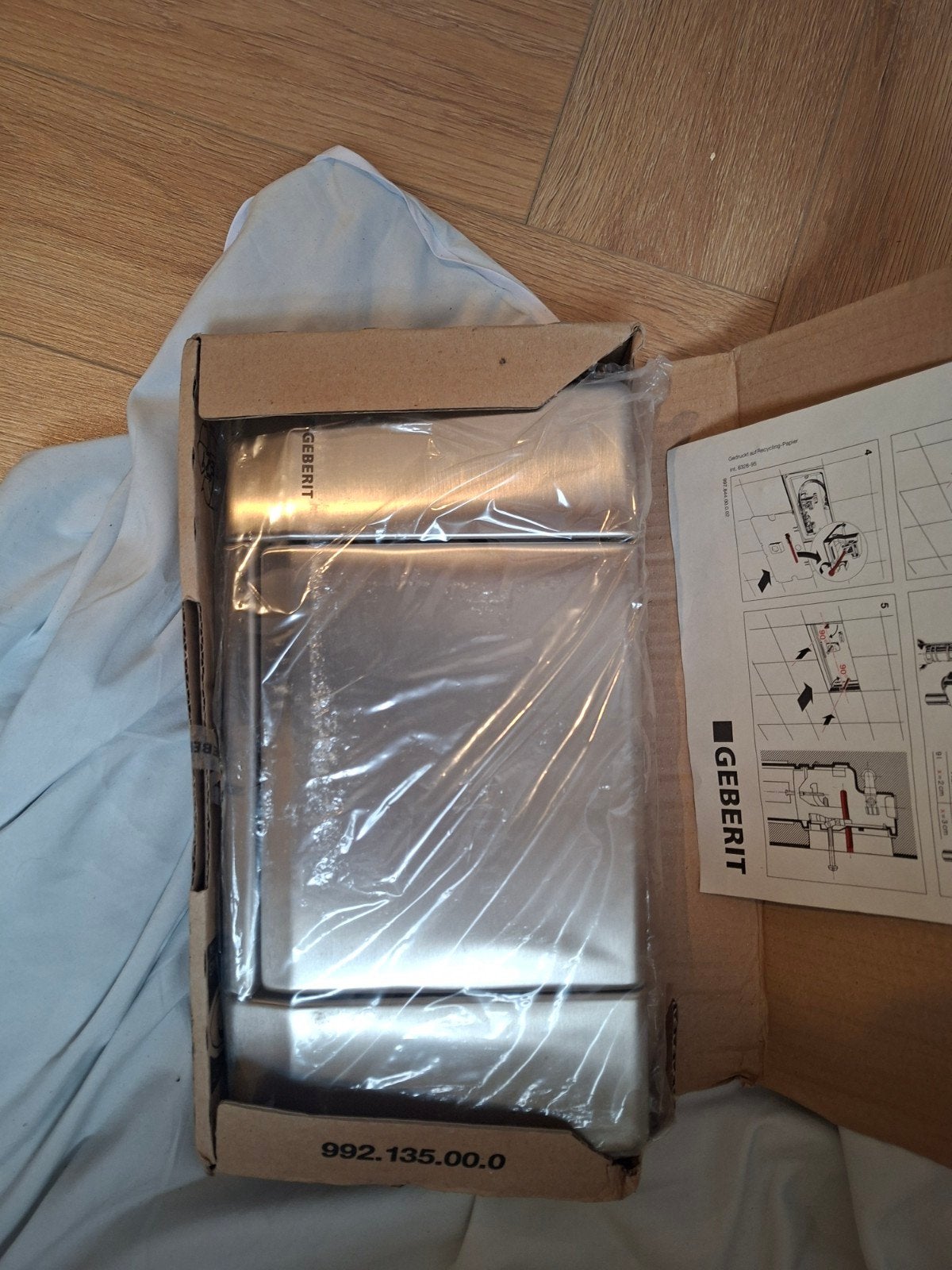 Geberit bediening, Ophalen of Verzenden, Nieuw, Rvs, Toilet