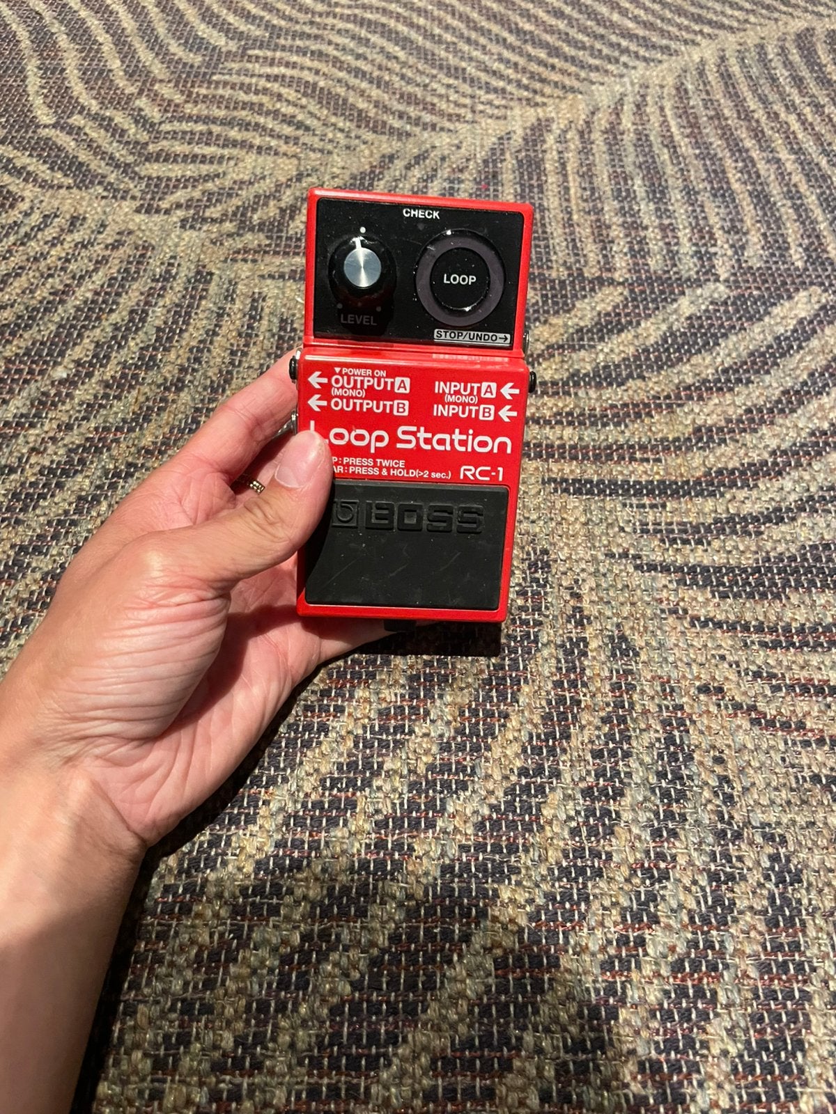 Loopstation Boss RC-1 pedaal effect, Muziek en Instrumenten, Effecten, Ophalen of Verzenden, Zo goed als nieuw
