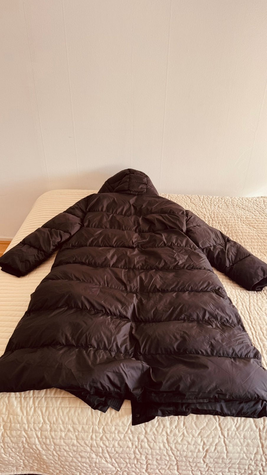 nieuwe lang winter jas nooit gebruikt, Ophalen, Zo goed als nieuw, Maat 46/48 (XL) of groter, Zwart