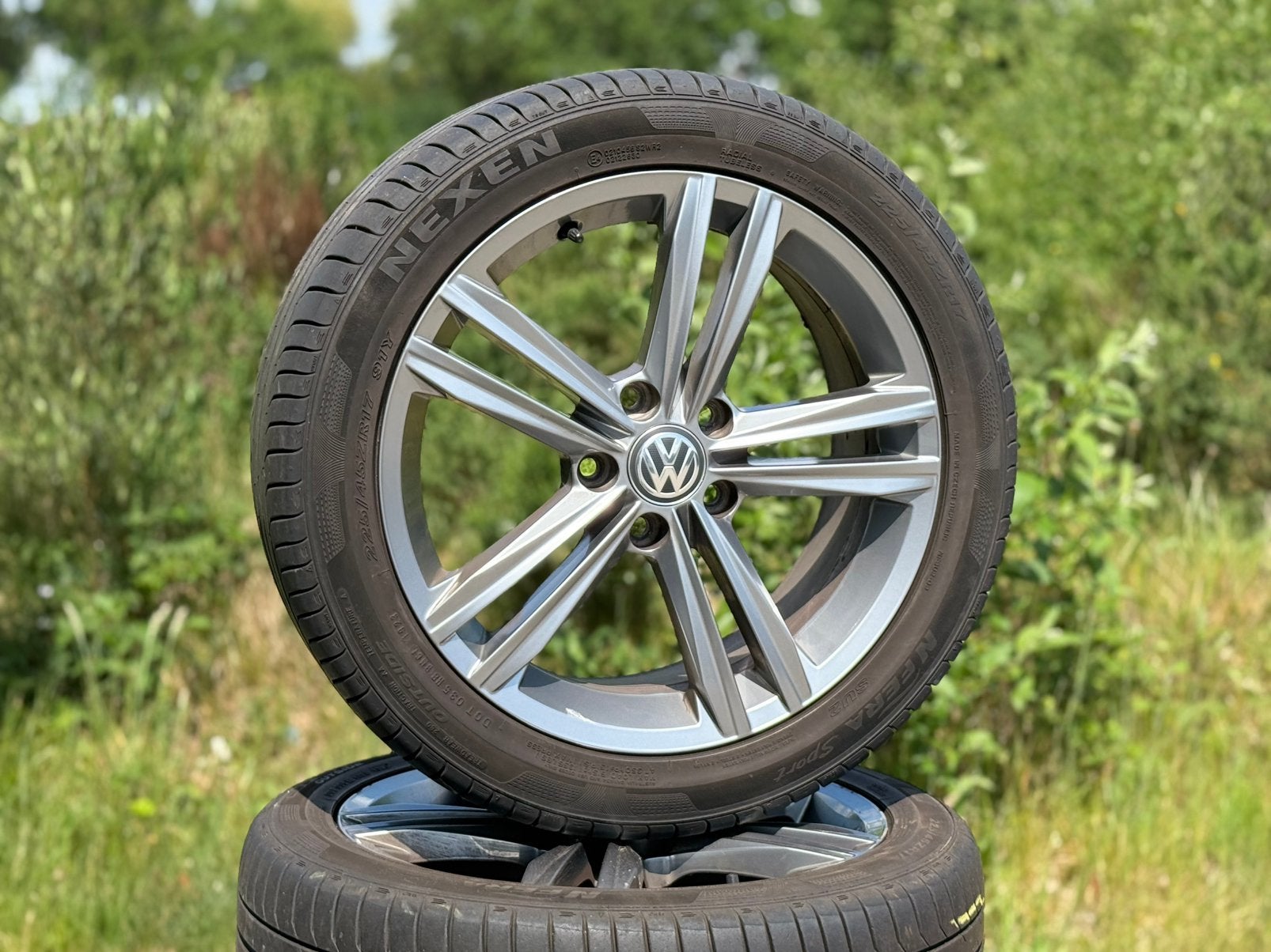 ORG. 5x112 17" VW Golf 7 R-line Sebring velgen zomerbanden, Auto-onderdelen, Banden en Velgen, Ophalen, Gebruikt, Velg(en), 17 inch