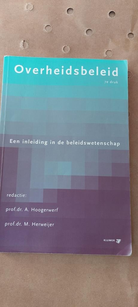 Overheidsbeleid, Boeken, Ophalen of Verzenden, Zo goed als nieuw, Sociale wetenschap