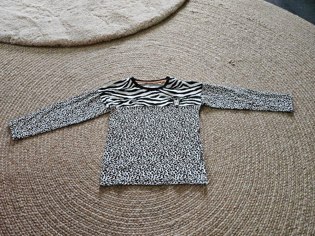 Longsleeve zebra van we fashion, maat 110-116, Meisje, Ophalen of Verzenden, Zo goed als nieuw, Shirt of Longsleeve