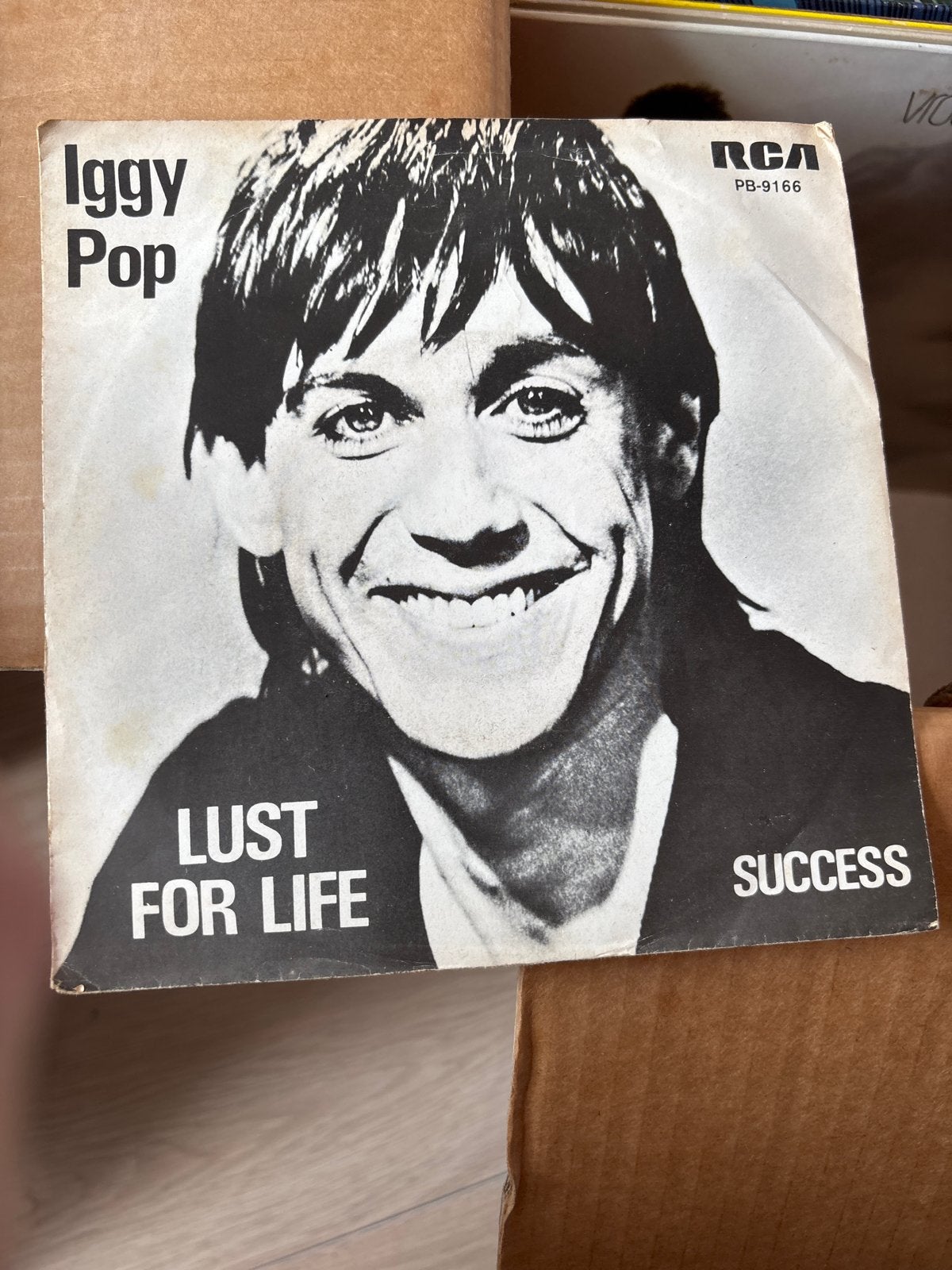 Iggy Pop - Lust For Life / Success 7 inch vinyl single, Gebruikt, 7 inch, Ophalen of Verzenden, EP
