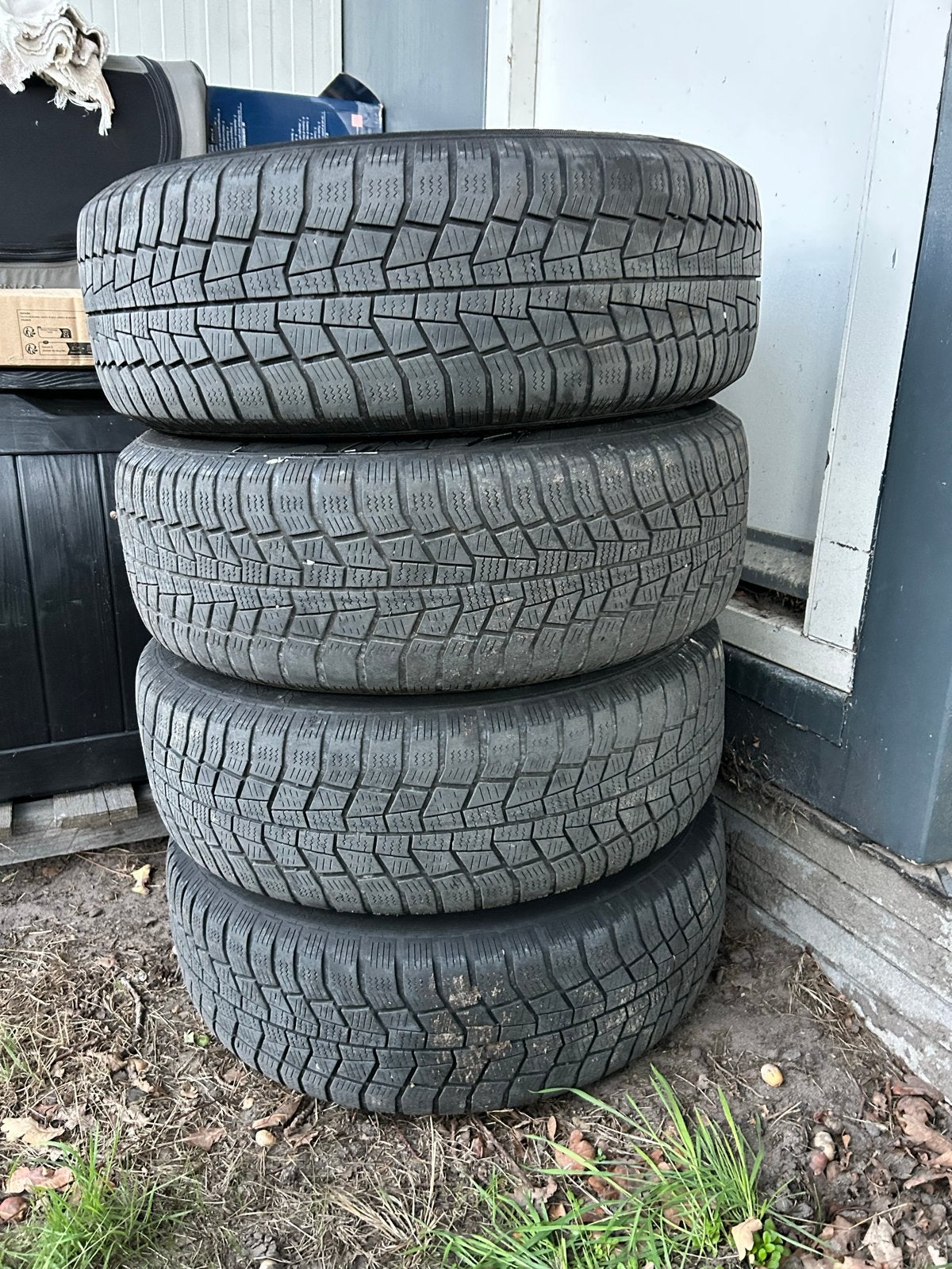 Winterbanden met velgen 185/65 R15 - Viking WinTech, Gebruikt, 15 inch, Banden en Velgen, Personenwagen