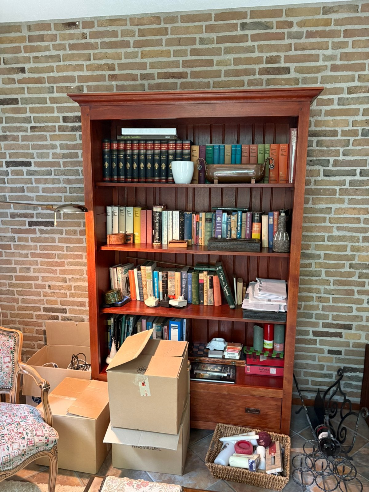 Boekenkast, Ophalen, 50 tot 100 cm, Zo goed als nieuw, 150 tot 200 cm