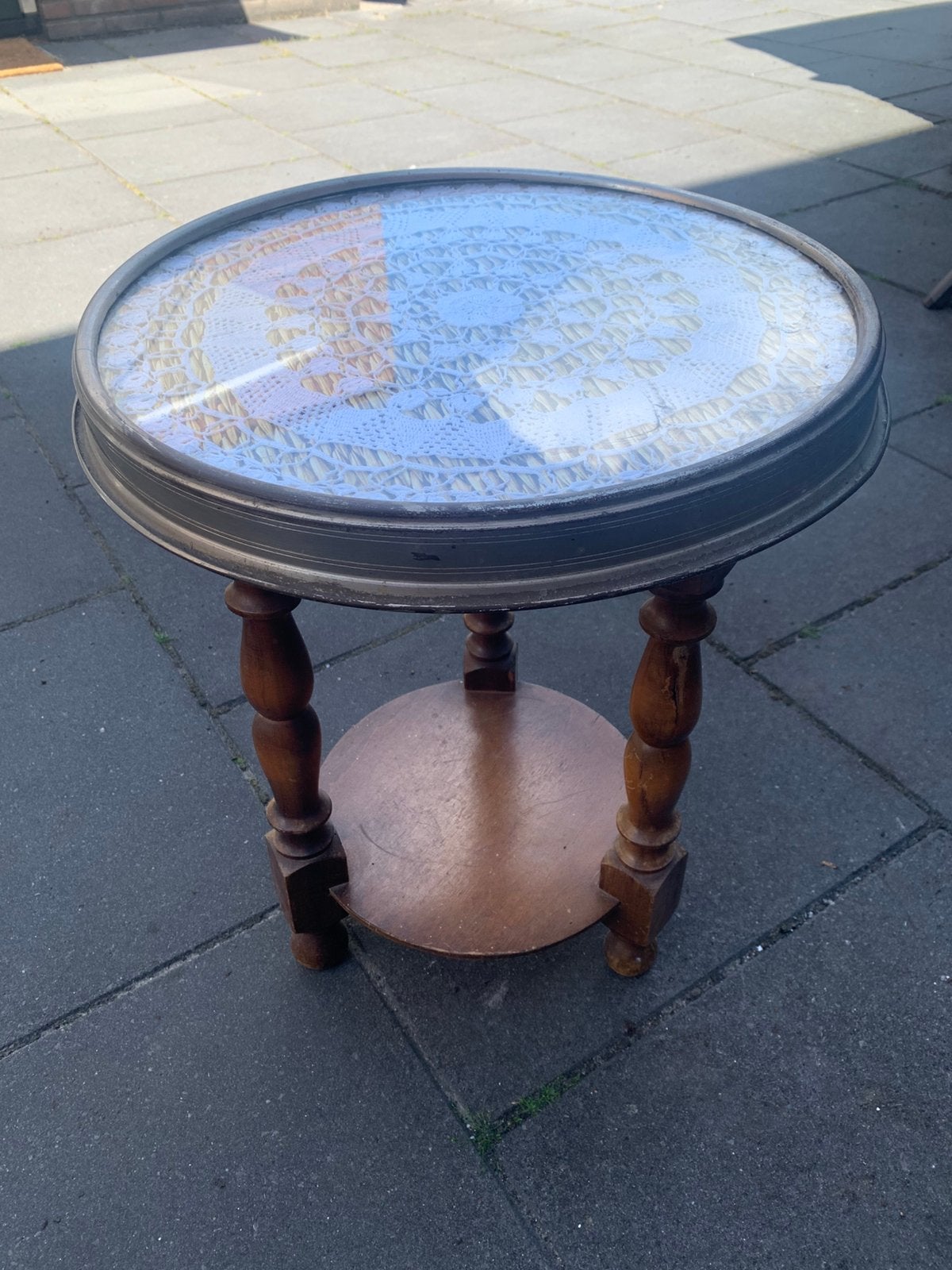 Vintage rooktafel/ bijzettafel, Ophalen