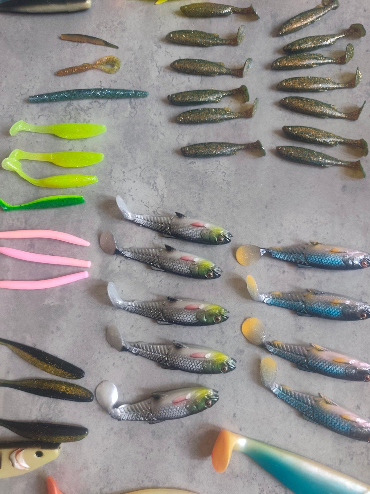 Grote partij kunstaas: shads, twisters en softbaits SavageG, Watersport en Boten, Ophalen, Nieuw