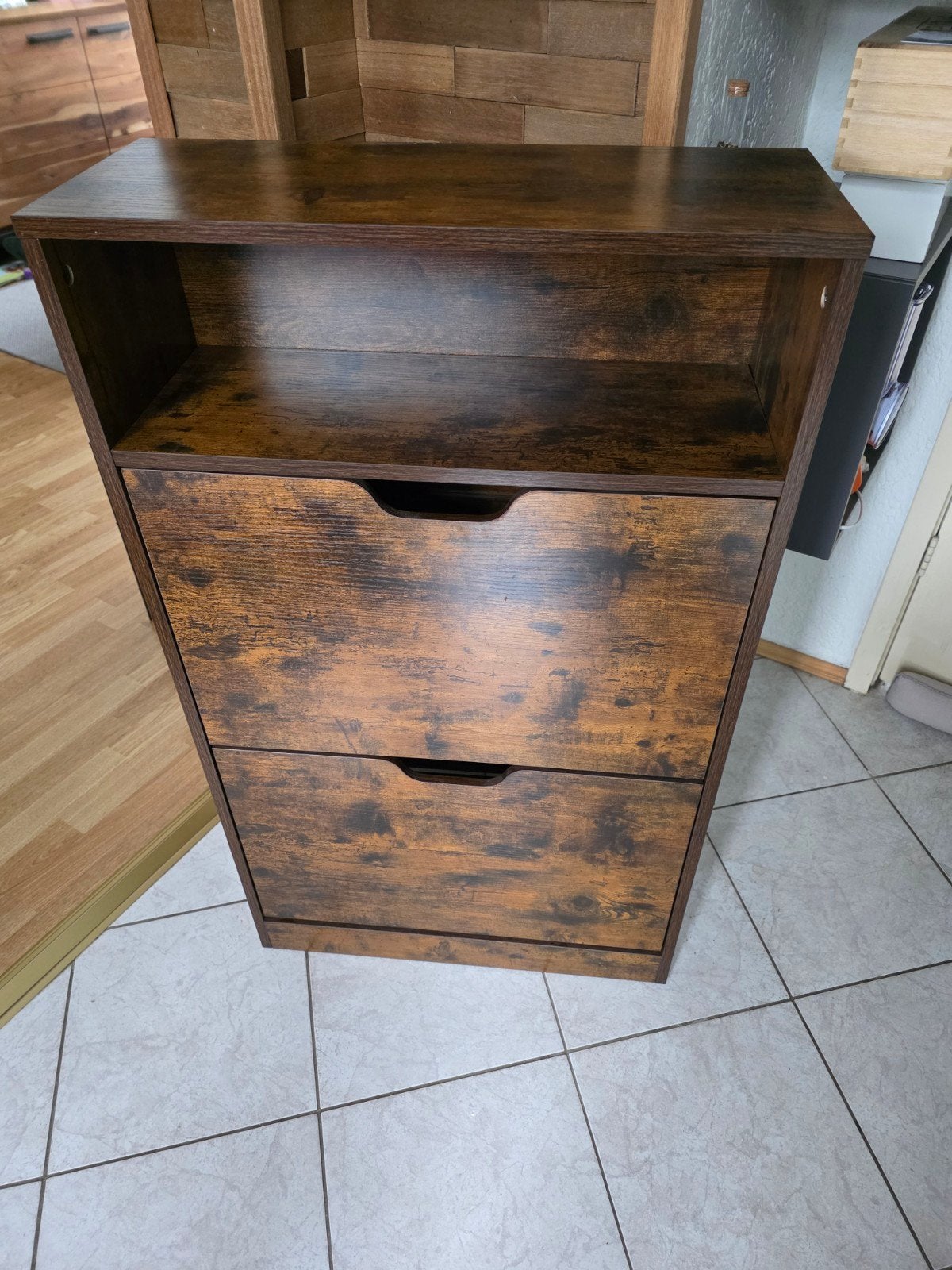 Schoenenkast mangohout look - Nieuw, 102x60x24 cm, Huis en Inrichting, Kasten | Schoenenkasten, Ophalen, Nieuw, Mangohout look