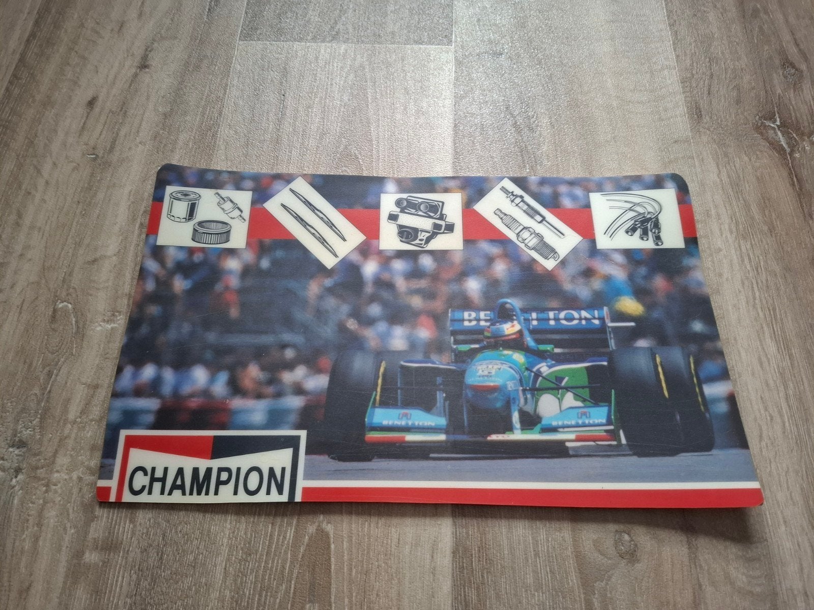 Michael Schumacher Benetton B194 1994 placemat, Ophalen of Verzenden, Gebruikt, Formule 1
