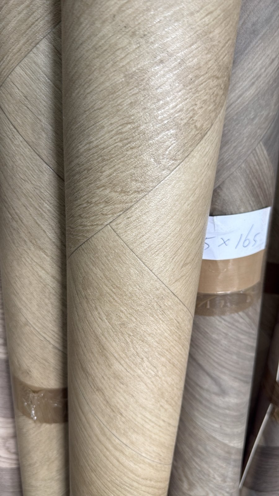 Coupon Vinyl Novilon Visgraat 2,25x1,20m - Nieuw, Ophalen, Bruin, Nieuw, Minder dan 5 m²