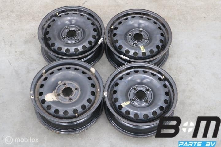 Org 14 inch stalen velgen VW Up / Mii / Citigo 1S0601027G, Auto-onderdelen, Banden en Velgen, 14 inch, Gebruikt, Velg(en), Personenwagen