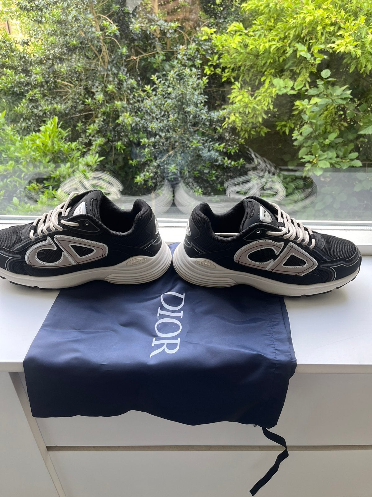 Dior b30 black &white, Zwart, Ophalen of Verzenden, Sneakers of Gympen, Zo goed als nieuw