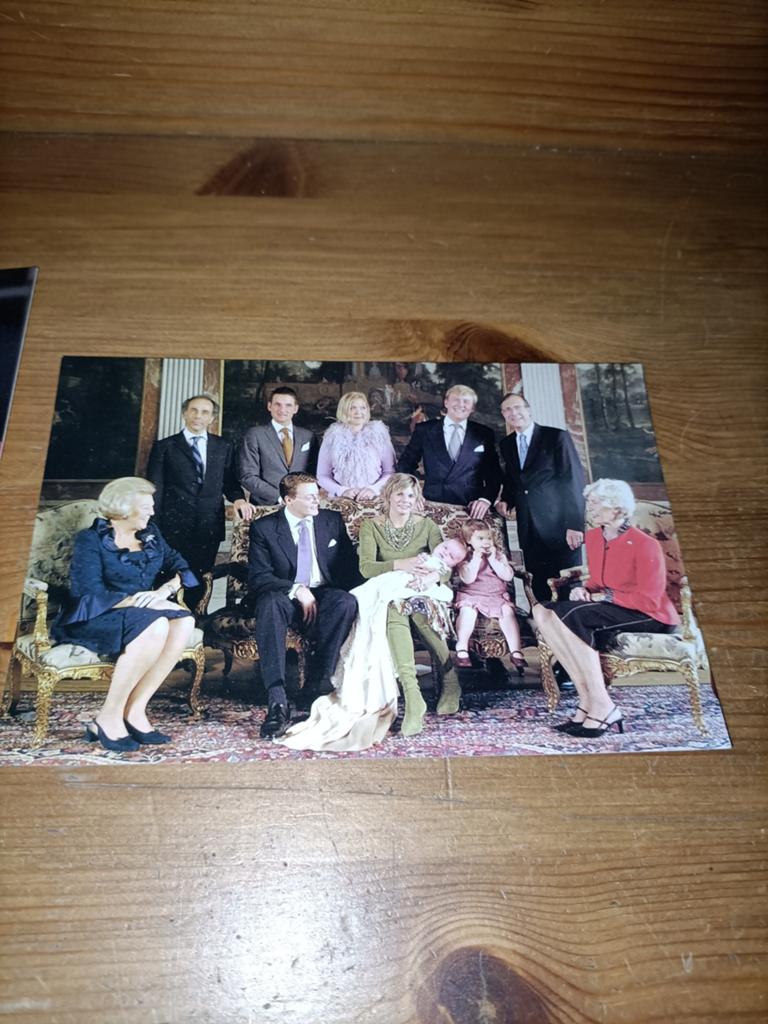 2 ansichtkaarten Huwelijk en doop Constantijn en Laurentien, Verzamelen, Koninklijk Huis en Royalty, Ophalen of Verzenden, Zo goed als nieuw