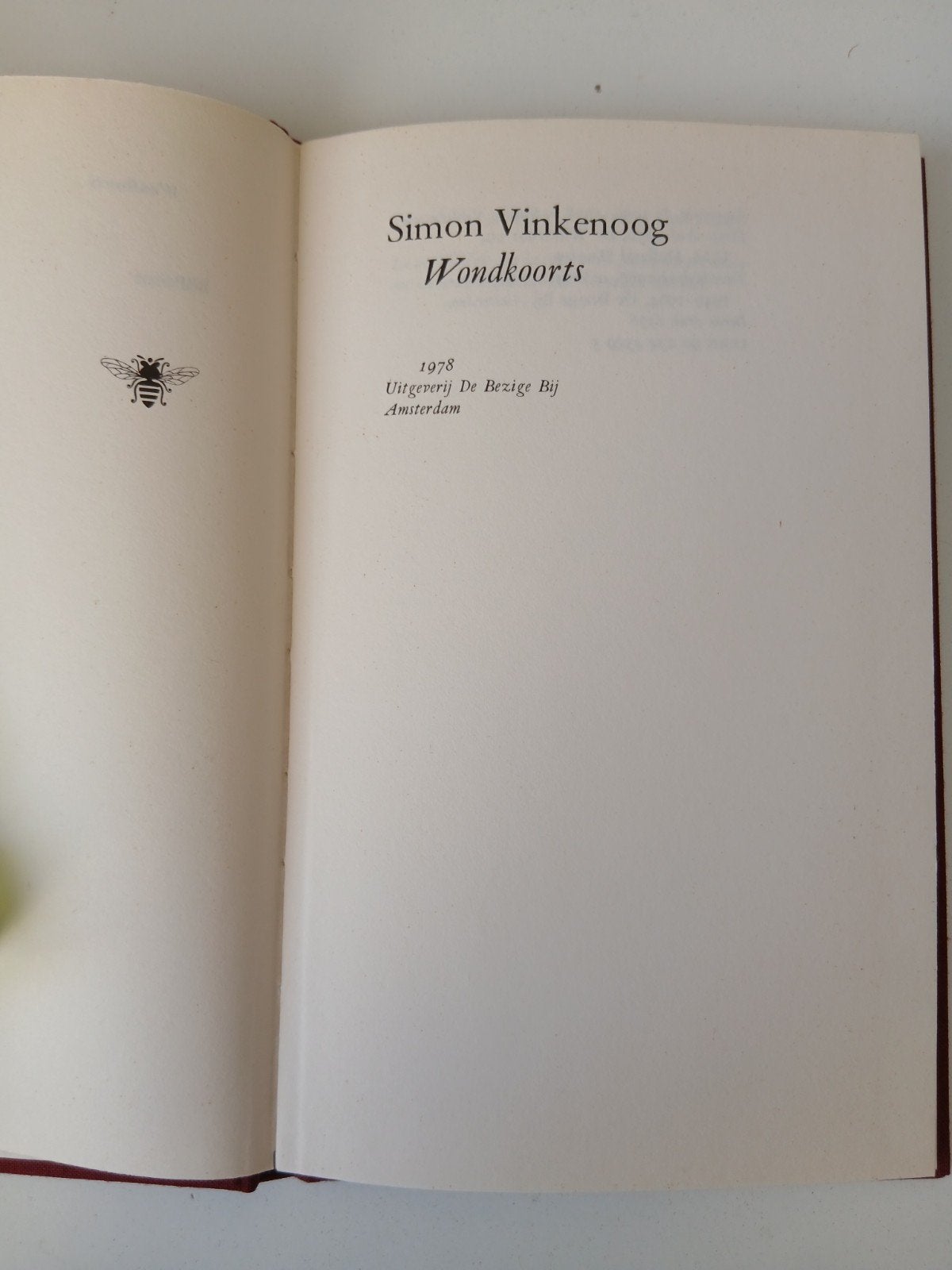 Simon Vinkenoog - Wondkoorts (1978) - Hardcover, Boeken, Simon Vinkenoog, Ophalen of Verzenden, Zo goed als nieuw, Nederland