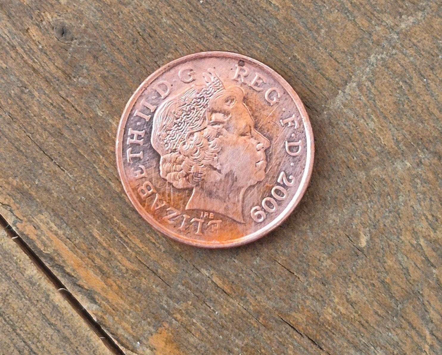 1 penny Elizabeth 2e, Postzegels en Munten, Ophalen of Verzenden, Overige landen, Losse munt
