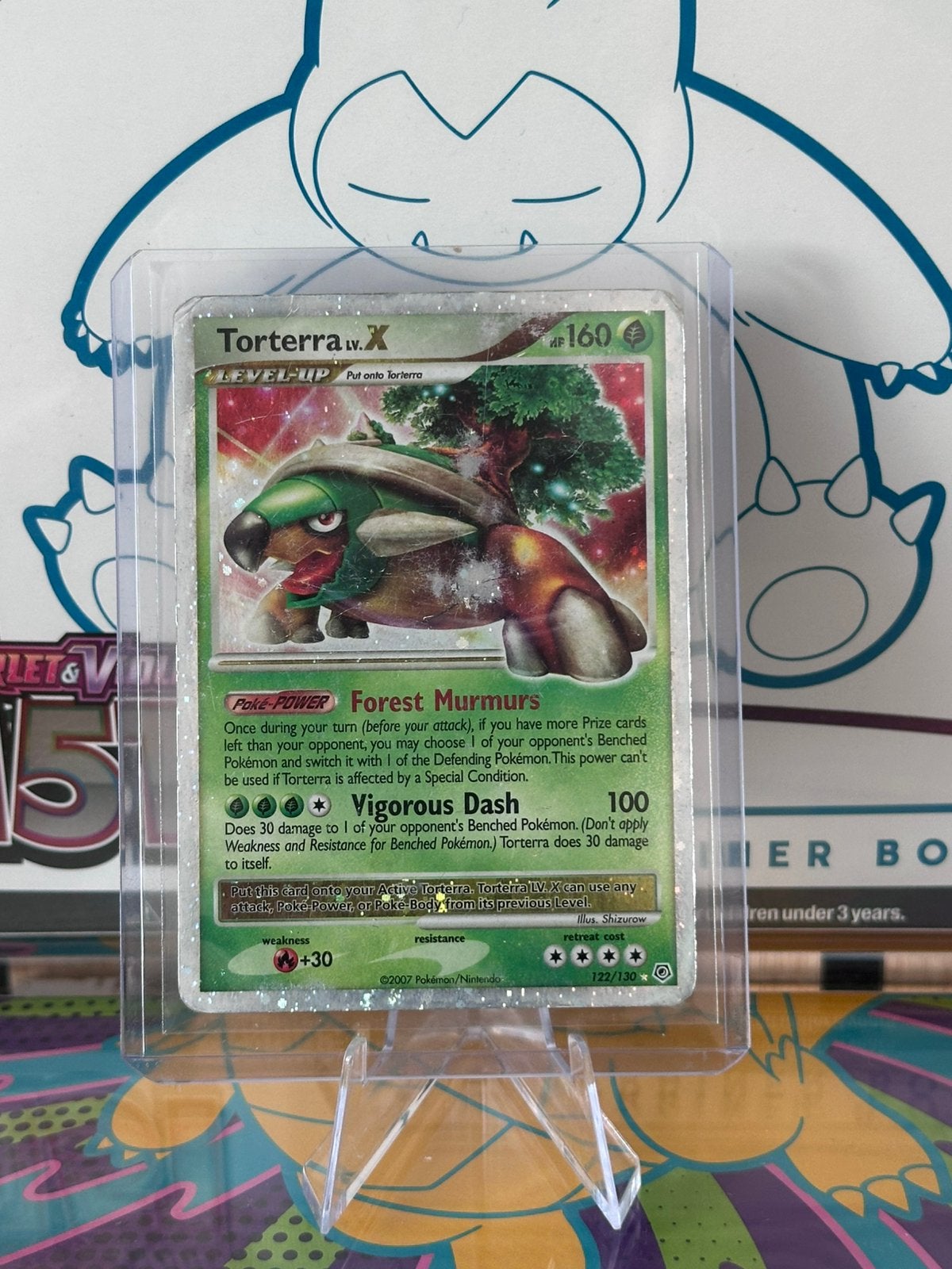 Torterra LV.X (122/130) - Diamond & Pearl Base Set, Ophalen of Verzenden, Gebruikt, Losse kaart