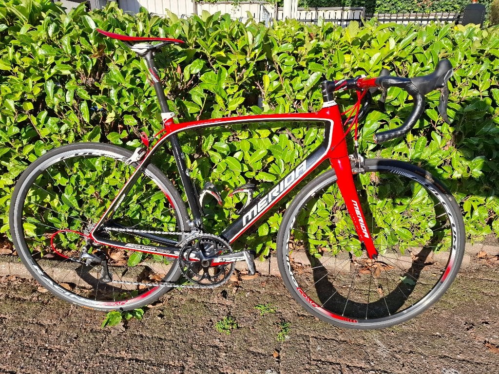 Merida Scultura Racefiets Fiets Ultegra M L, 28 inch, Gebruikt, Carbon, Velgrem