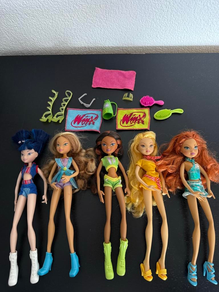 Winx Club poppen set met accessoires, Ophalen of Verzenden, Zo goed als nieuw