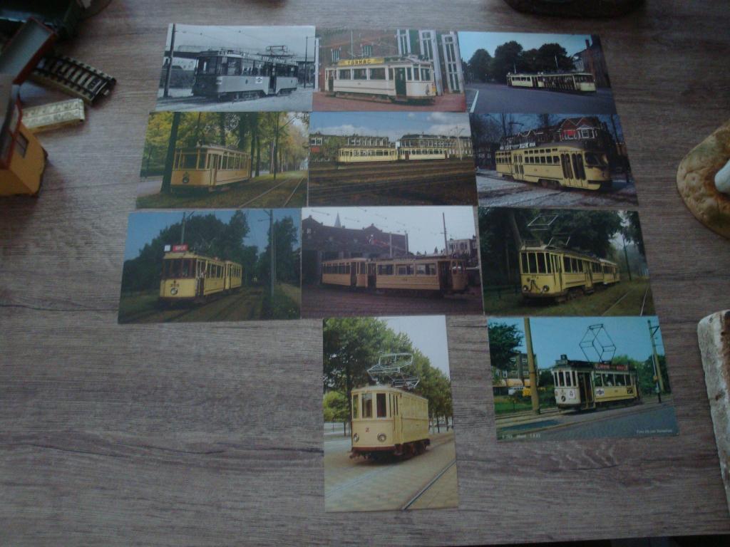 11 aanzicht kaarten van oude trams, Verzamelen, Ophalen of Verzenden, Zo goed als nieuw