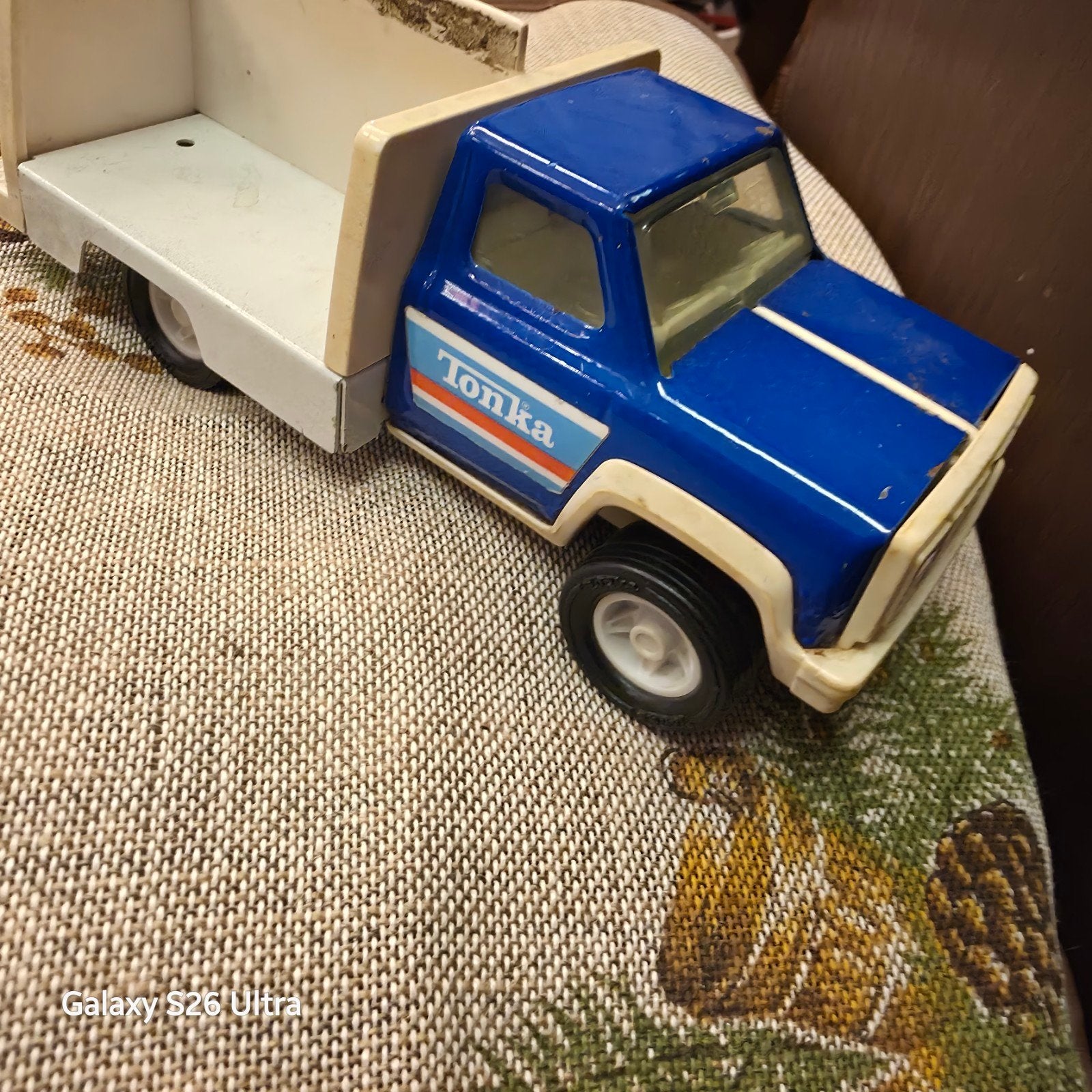 Vintage Tonka Truck - Blauwe Speelgoed Vrachtwagen, Ophalen of Verzenden, Gebruikt