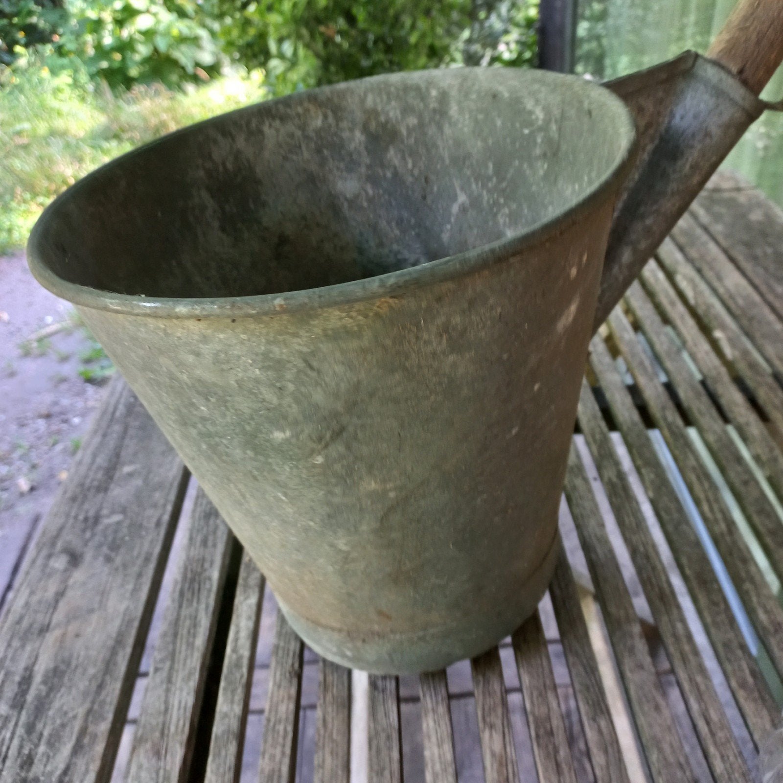 Zinken water/put emmer., Ophalen, Rond, Metaal, Minder dan 30 cm
