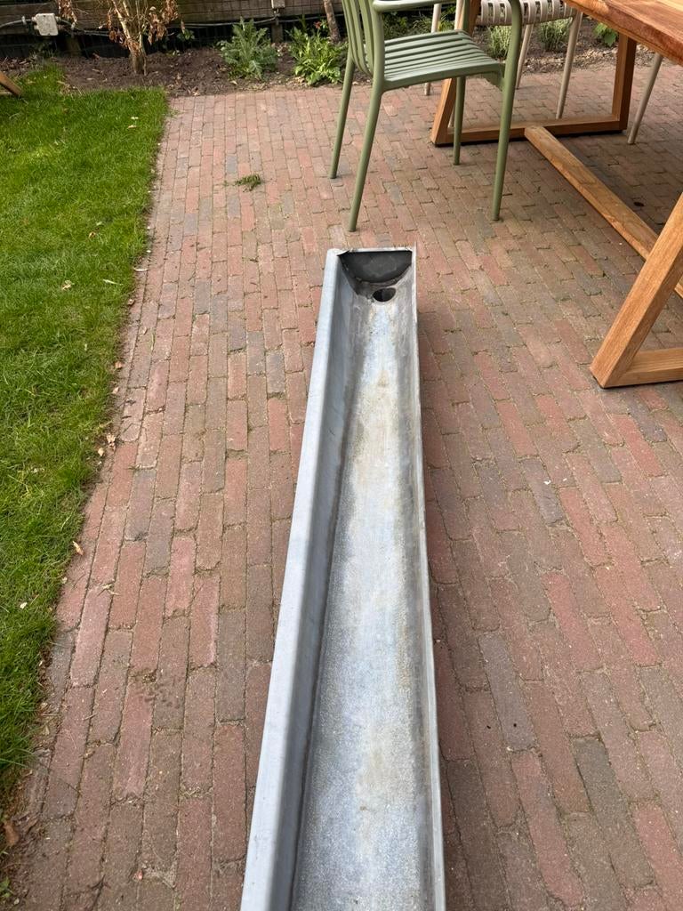 Zinken dakgoot m44, Ophalen, Zo goed als nieuw, Zink, 80 mm of meer