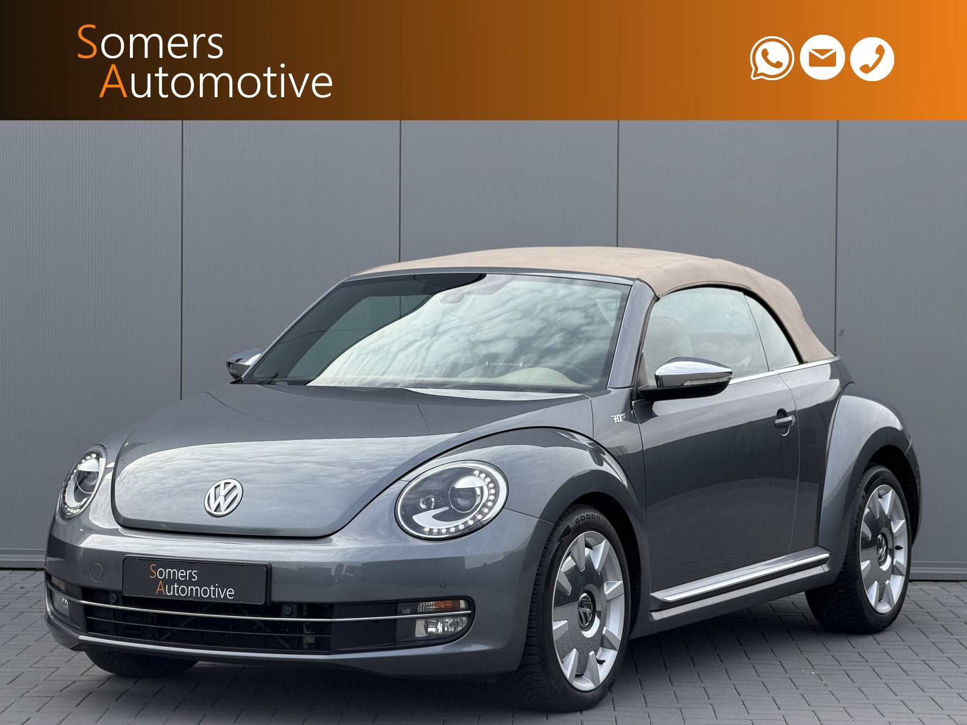 Volkswagen Beetle Cabriolet 1.4 TSI 160pk DSG 70's Edition |, Auto's, Gebruikt, 4 cilinders, Cabriolet, Leder
