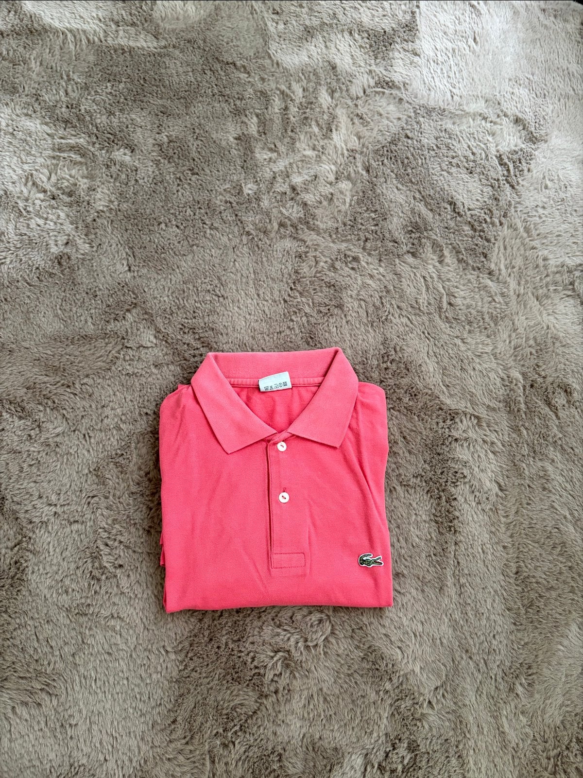 Lacoste Polo Shirt - Koraalrood - Maat 7 (XL), Kleding | Heren, Polo's, Ophalen of Verzenden, Gedragen, Maat 56/58 (XL), Roze
