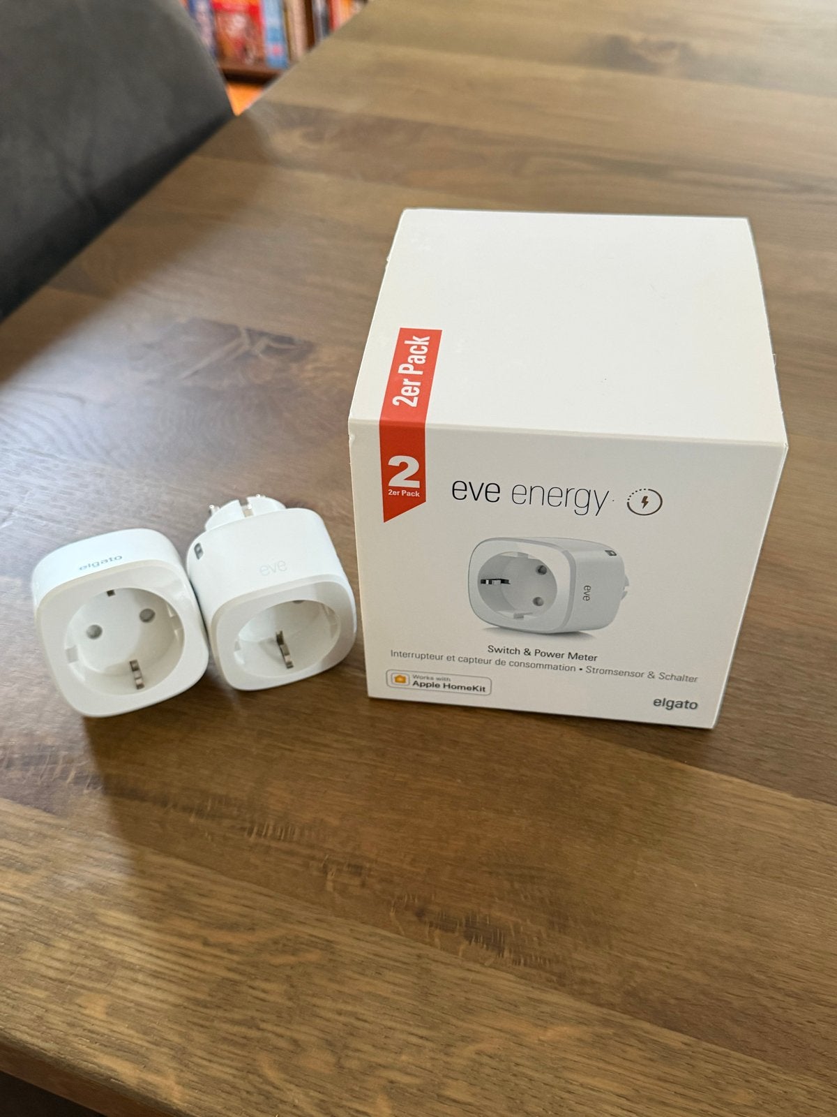 Elgato Eve Energy 2-pack (2 stuks) zgan, Ophalen of Verzenden, Zo goed als nieuw