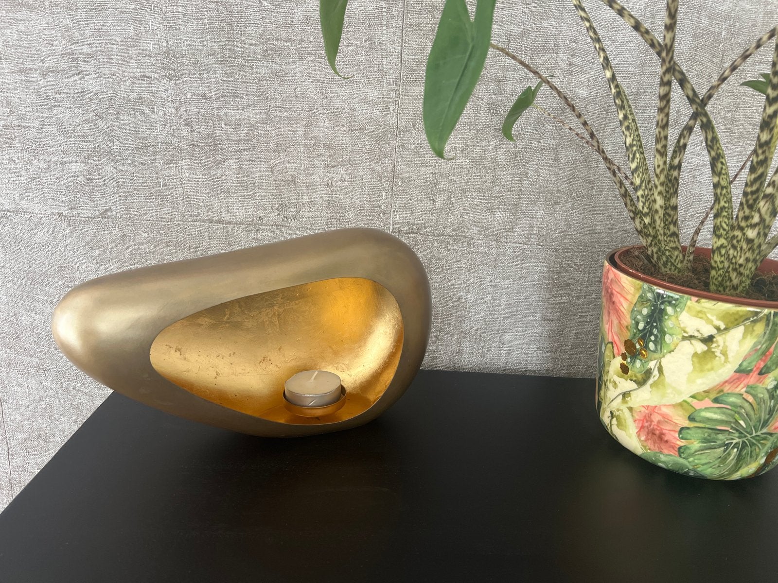 PTMD Living Design Gouden Kaarshouder, Waxinelichthouder, Ophalen of Verzenden, Zo goed als nieuw, Metaal