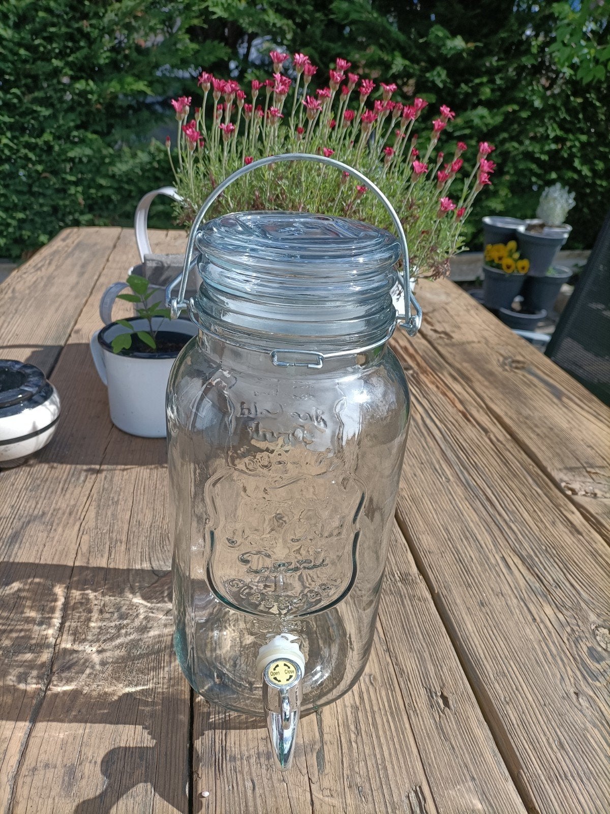 Sap/Waterkan met kraantje, Ophalen, Zo goed als nieuw, Glas, Kan