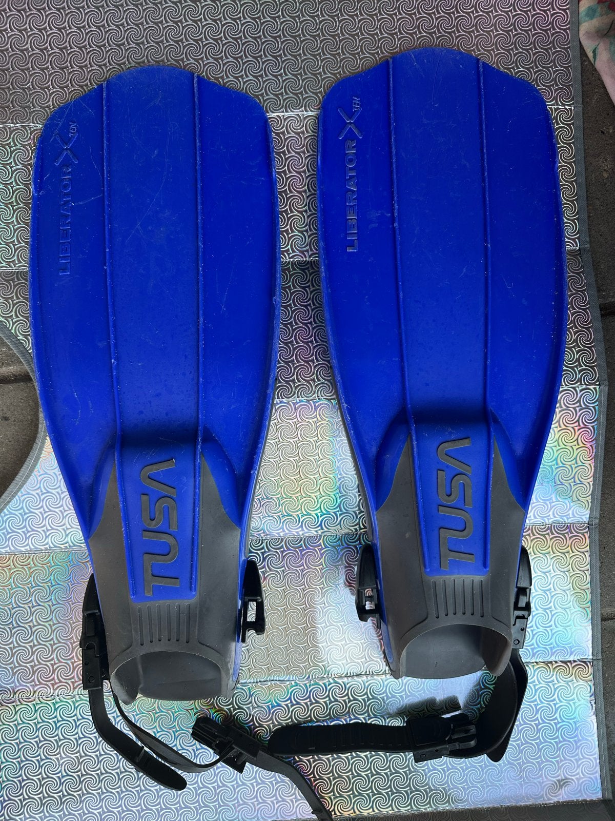 TUSA Liberator X-TEN Duikvliezen - Blauw, Watersport en Boten, Duiken, Gebruikt, Zwem- of Duikvliezen, Ophalen