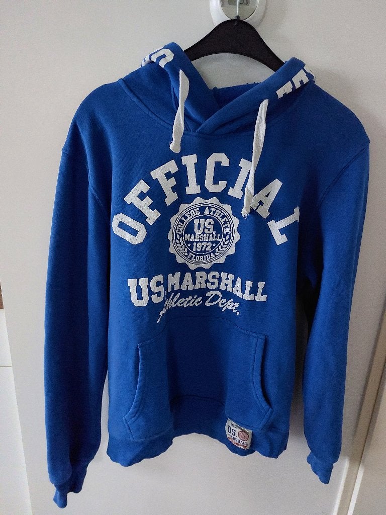 Official US.Marshall trui, Ophalen, Zo goed als nieuw, Maat 56/58 (XL), Blauw