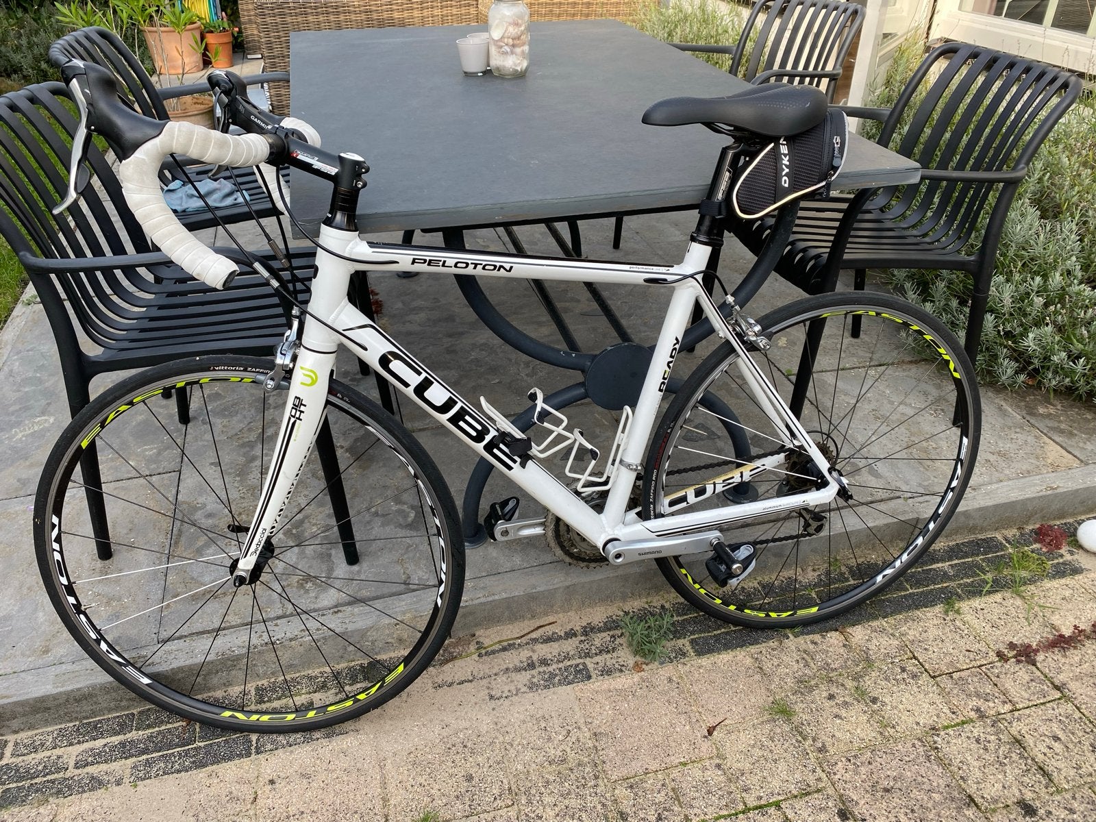 Cube Peloton Racefiets - Wit, Shimano Tiagra, 28 inch, Gebruikt, 10 tot 15 versnellingen, Aluminium