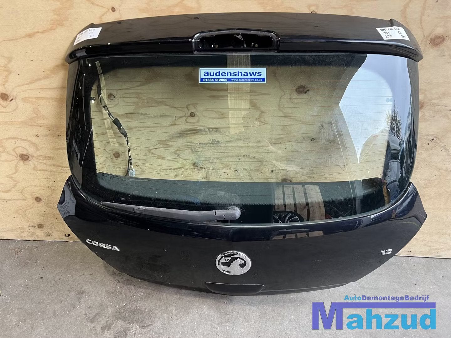 OPEL CORSA D Zwart Z20R Achterklep 3 deurs 2006-2014, Auto-onderdelen, Gebruikt, Deur, Opel Automobile GmbH, Ophalen of Verzenden