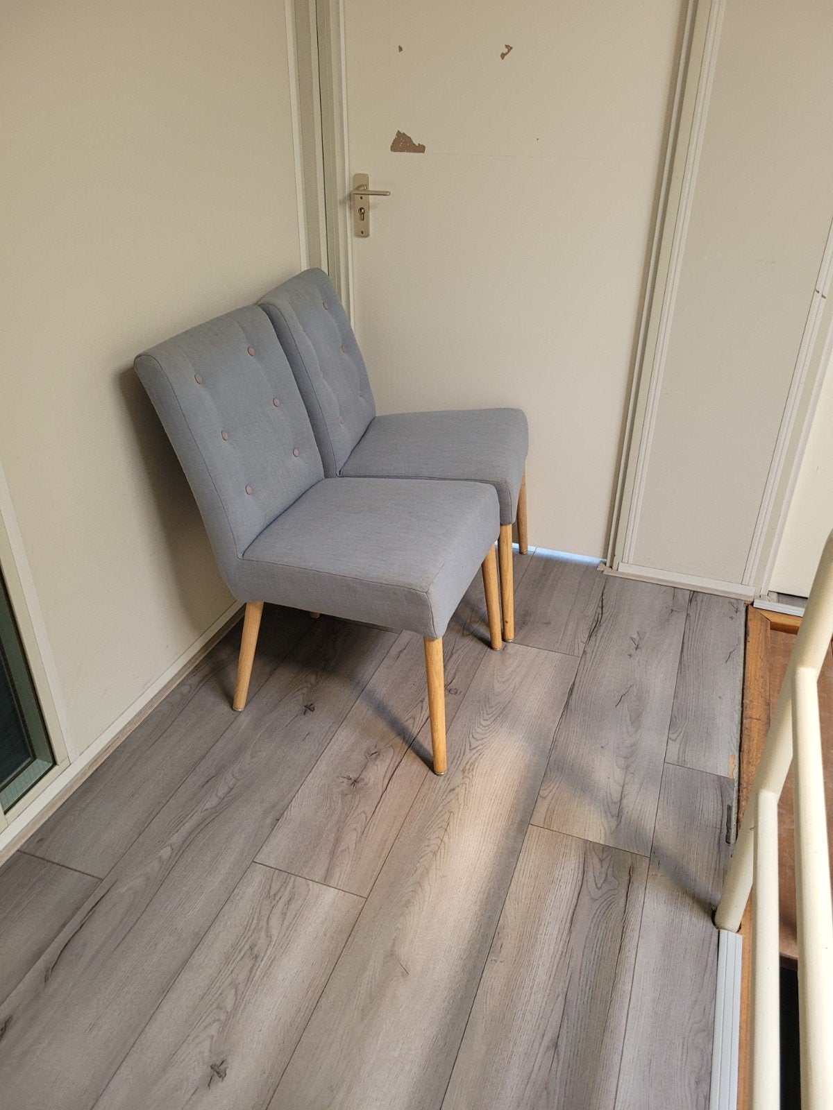 4 stoelen gratis af te halen, Gebruikt, Ophalen of Verzenden, Vier, Stof