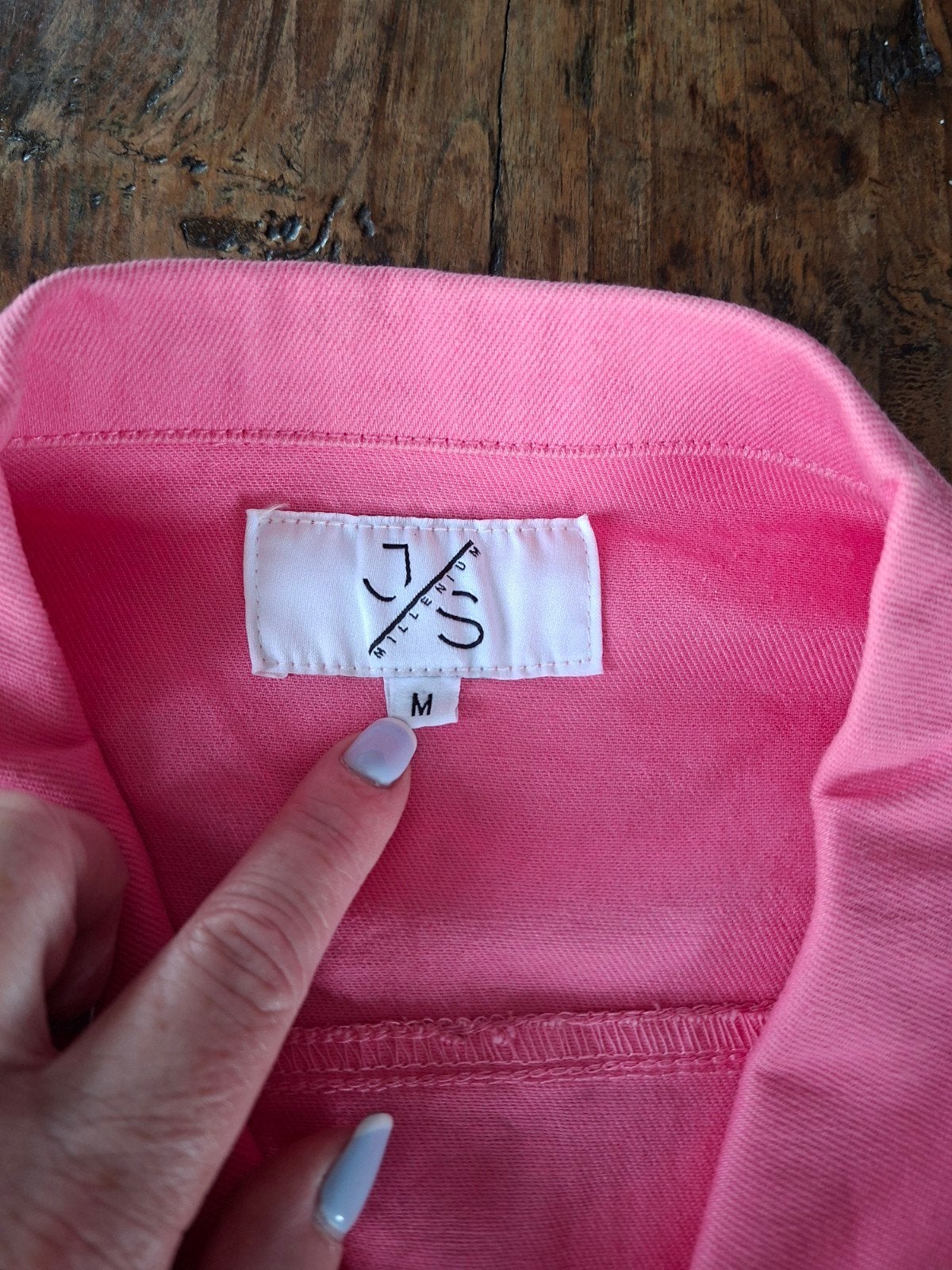 Roze spijkerjasje J/S Millenium maat M - niet gedragen, Maat 38/40 (M), Ophalen of Verzenden, Jasje, Roze
