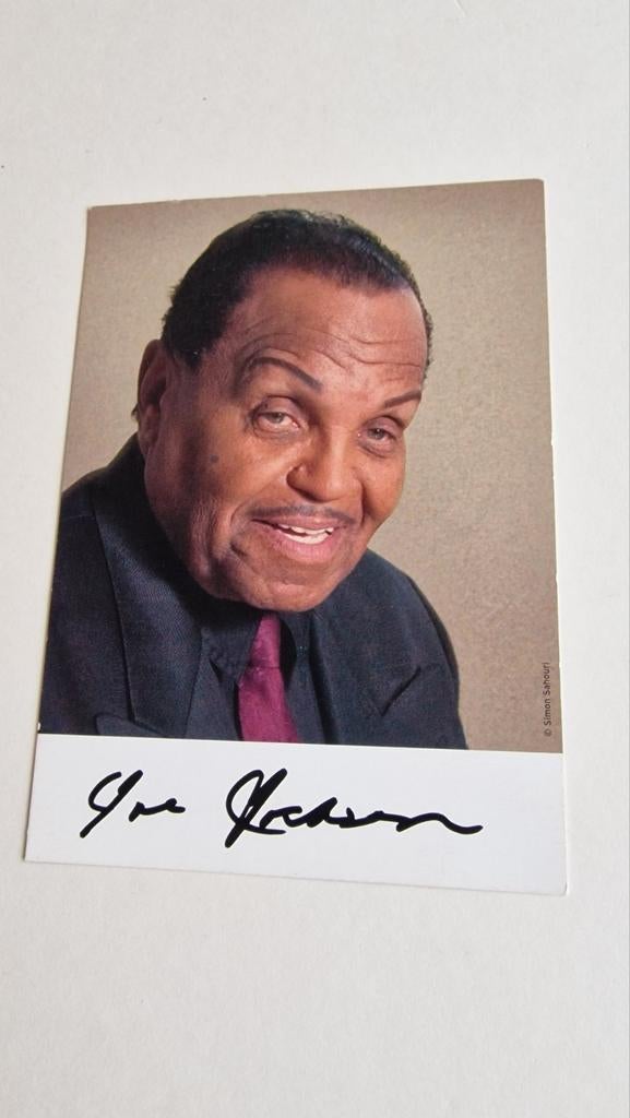Originele gesigneerde fotocard Joseph Jackson, Ophalen of Verzenden
